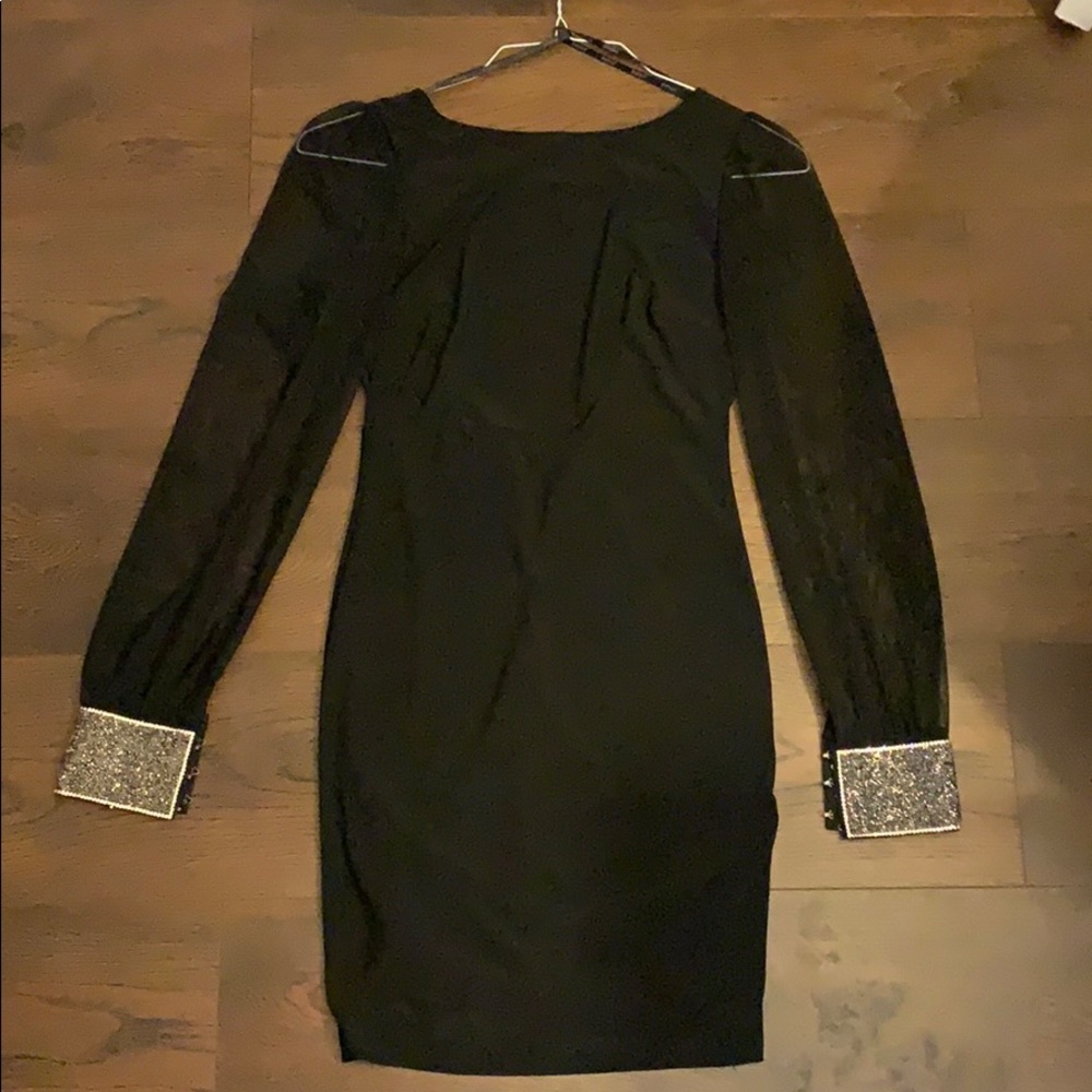 black cocktail dress